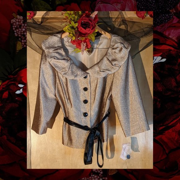 Collection by Dressbarn Gold Jacket_Size 12 - Picture 1 of 9